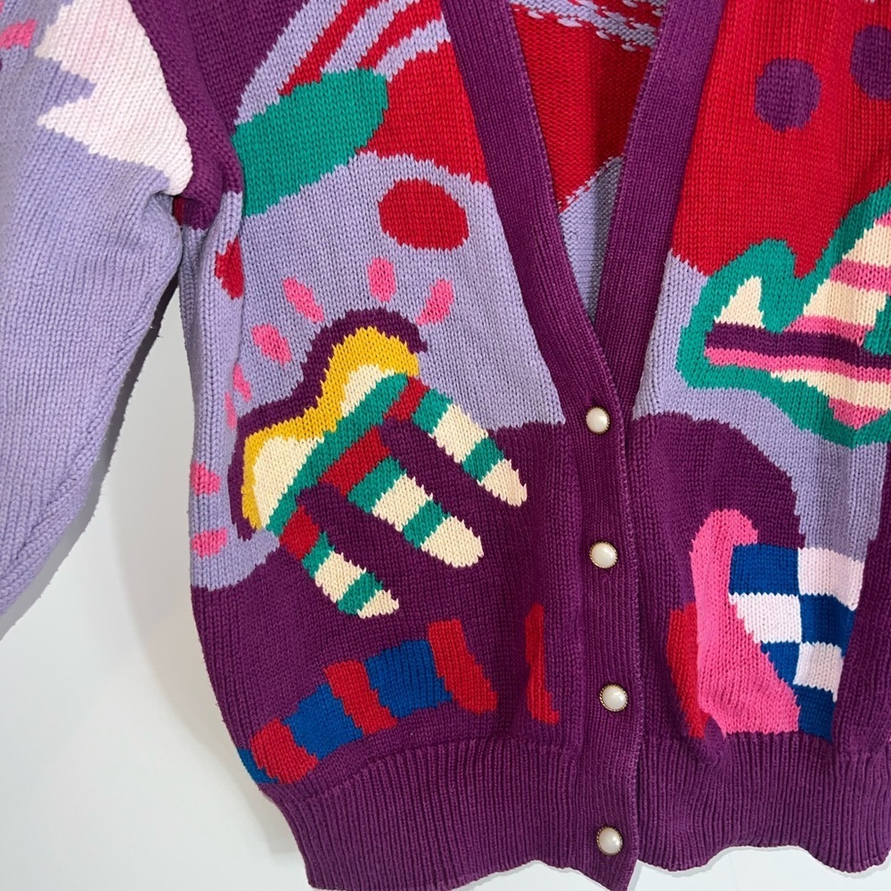 Vintage Abstract Cardigan - Picture 4 of 13